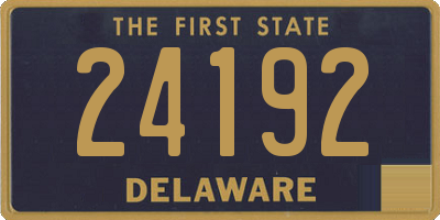 DE license plate 24192