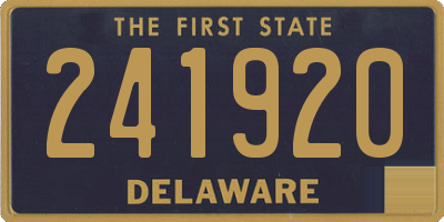 DE license plate 241920