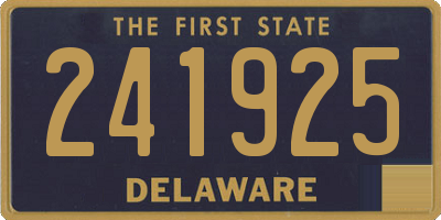 DE license plate 241925