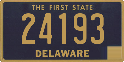 DE license plate 24193