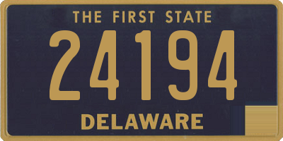 DE license plate 24194