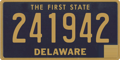 DE license plate 241942