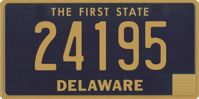 DE license plate 24195