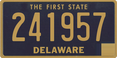 DE license plate 241957