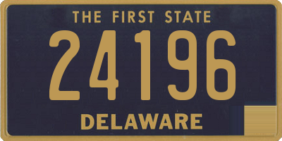 DE license plate 24196