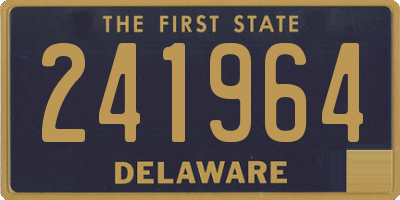 DE license plate 241964