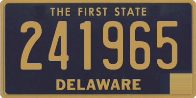 DE license plate 241965