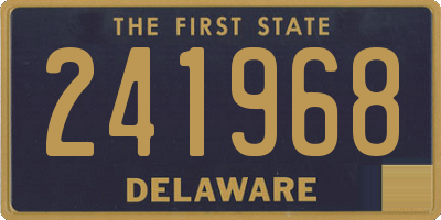 DE license plate 241968