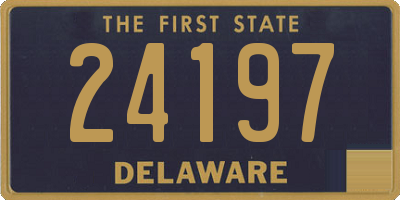 DE license plate 24197