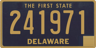 DE license plate 241971