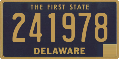 DE license plate 241978