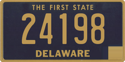 DE license plate 24198