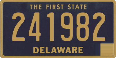 DE license plate 241982