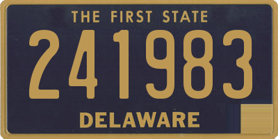DE license plate 241983
