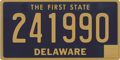 DE license plate 241990
