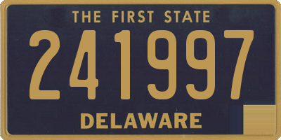 DE license plate 241997