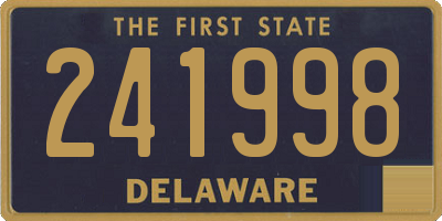 DE license plate 241998
