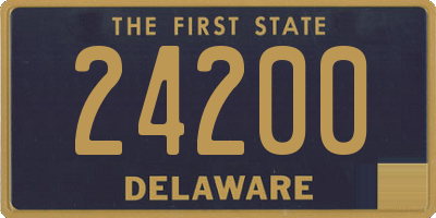 DE license plate 24200