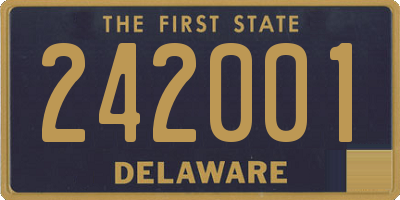 DE license plate 242001