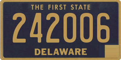 DE license plate 242006