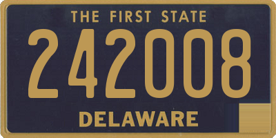 DE license plate 242008