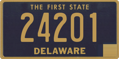 DE license plate 24201