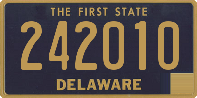 DE license plate 242010