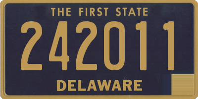 DE license plate 242011