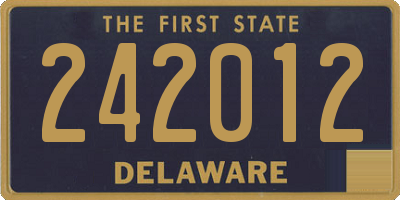 DE license plate 242012