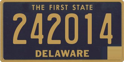 DE license plate 242014