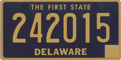 DE license plate 242015
