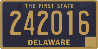 DE license plate 242016