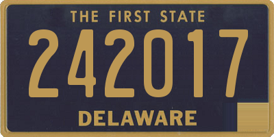 DE license plate 242017