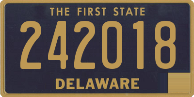 DE license plate 242018