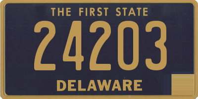 DE license plate 24203