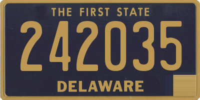 DE license plate 242035