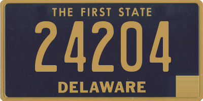 DE license plate 24204