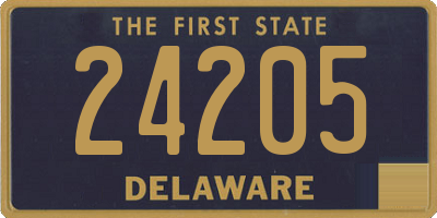 DE license plate 24205