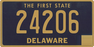 DE license plate 24206