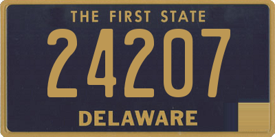 DE license plate 24207