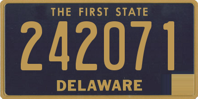 DE license plate 242071