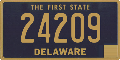 DE license plate 24209