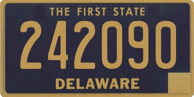 DE license plate 242090