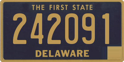 DE license plate 242091