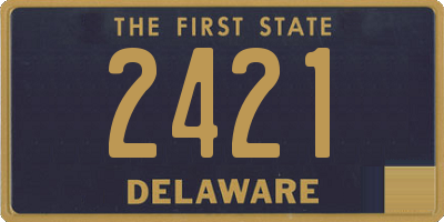 DE license plate 2421