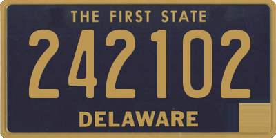 DE license plate 242102
