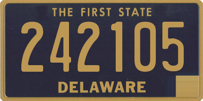 DE license plate 242105