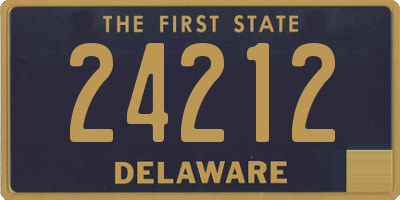 DE license plate 24212