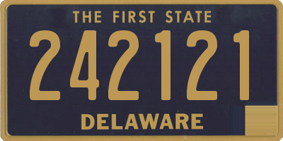 DE license plate 242121