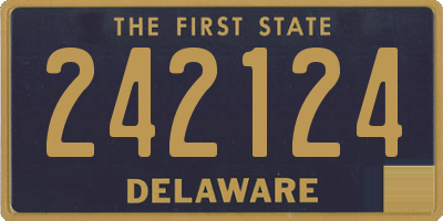 DE license plate 242124